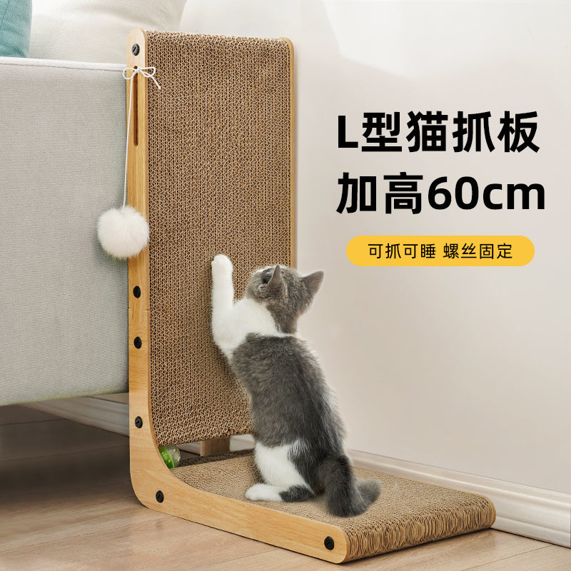 L-Shaped Cat Scratching Board