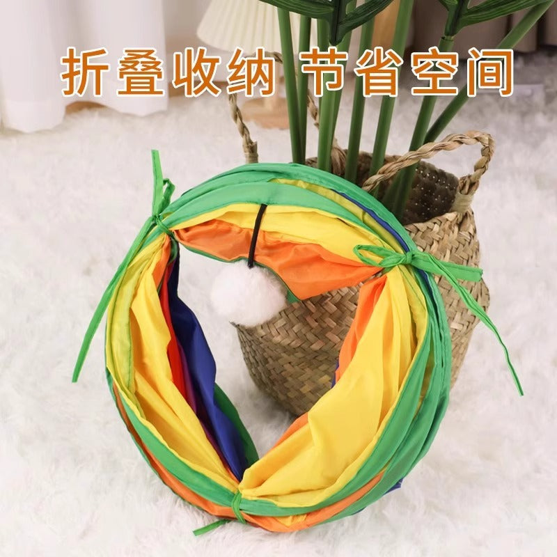 Rainbow Cat Play Tunnel