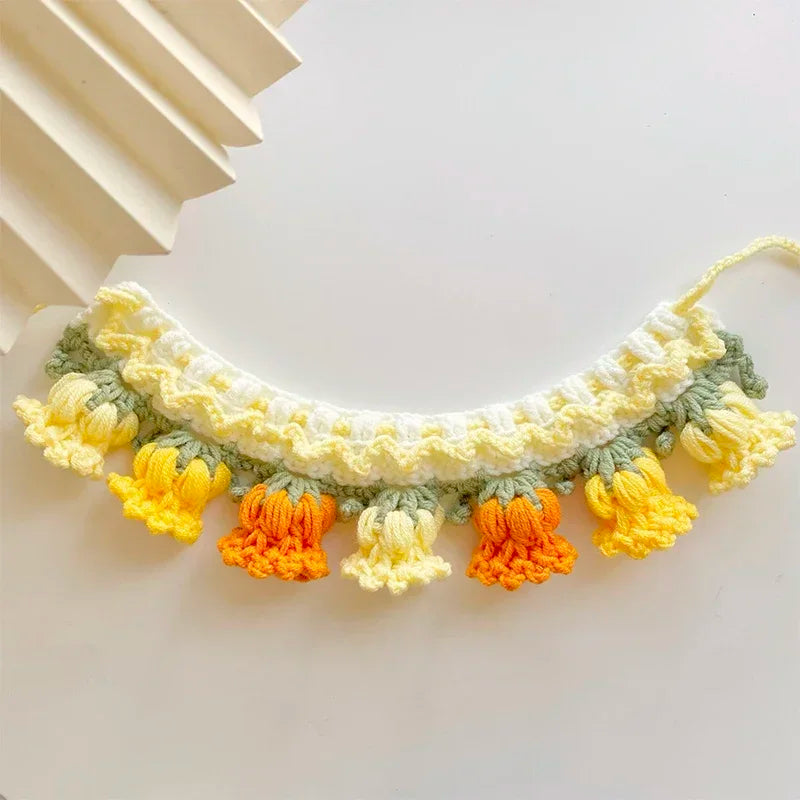 Handmade Crochet Pet Collar