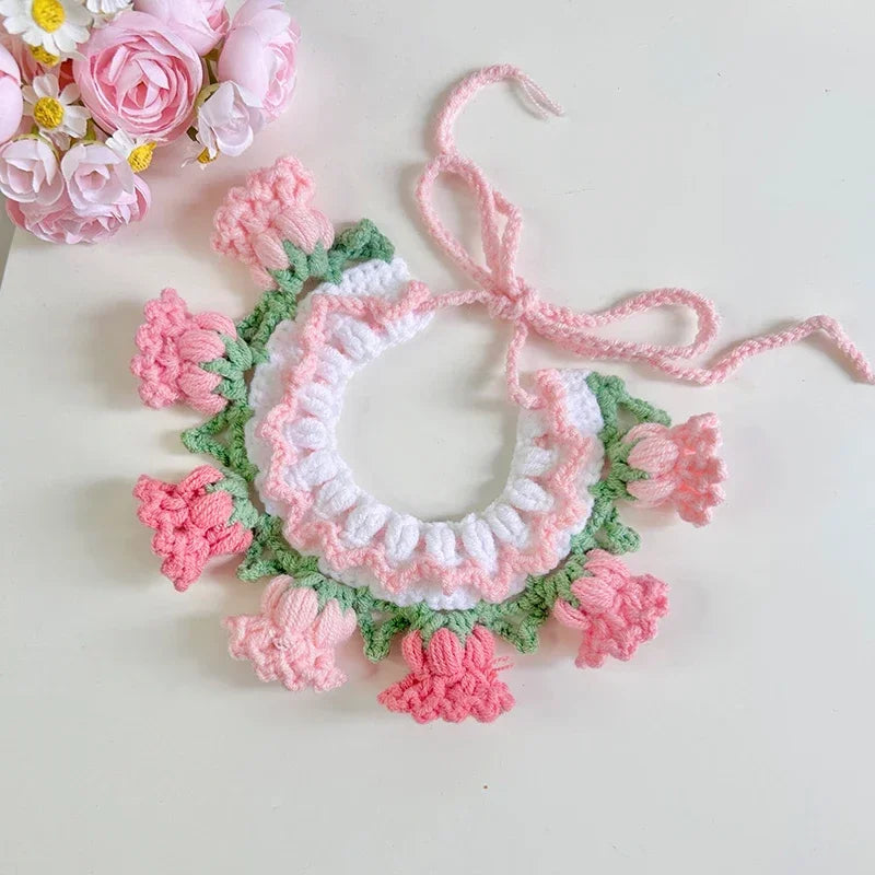Handmade Crochet Pet Collar